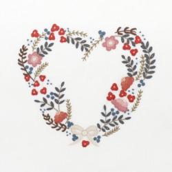 Rose tardive – Kit broderie cœur de Septembre - Un Chat dans l'Aiguille