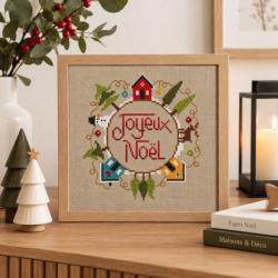 Ronde de Noël - Fiche Point de Croix Noël - Jardin Privé