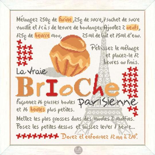 Brioche Parisienne - Fiche point de croix G054 - Lilipoints