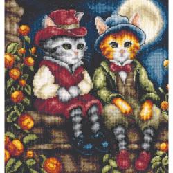 Sunday best at night • Kit point de croix - Lanarte