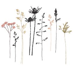Fleurs et herbes XL – Kit Stick & Stitch Rico Design