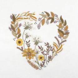 Soleil d'or – Kit broderie cœur d'Août Un Chat dans l'Aiguille
