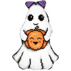 Kit coussin Halloween Fantôme avec dos - Vervaco
