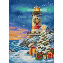 Le phare de Noël - Kit point de croix - Letistitch