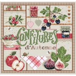 Confitures d'Automne - Fiche point de croix - Madame La Fée