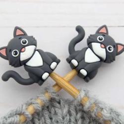 2 Protège-pointes pour Aiguilles et Crochets - Chaton