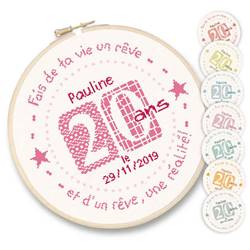 Lilipoints Fiche 50 Ans Anniversaire F014 Univers Broderie