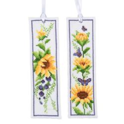 Kit 2 marque-pages à broder Tournesols - Vervaco