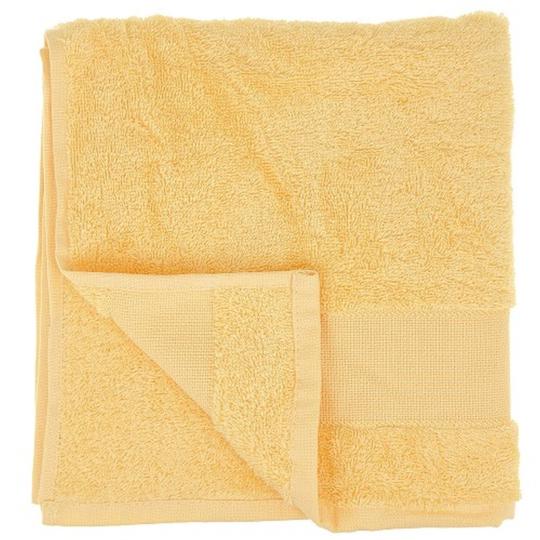 Serviette de toilette à broder jaune