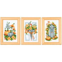 Kit miniatures point de croix Automne lot de 3 – Vervaco