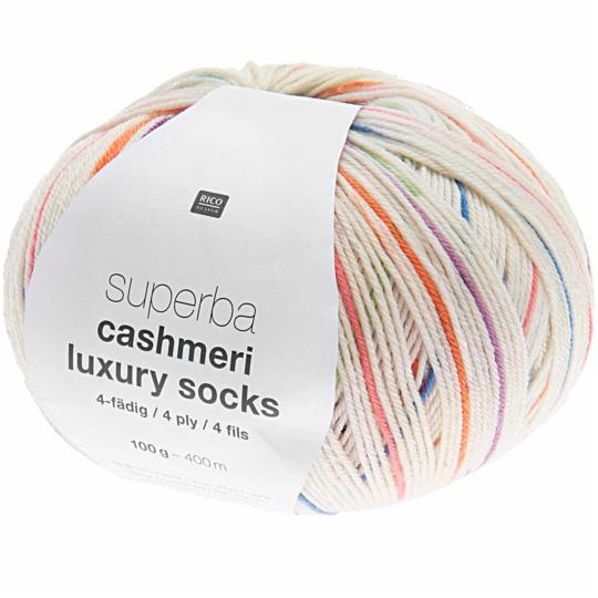 Pelote Laine à Chaussettes Superba Cashmeri Luxury Socks 4 fils - Rico Design