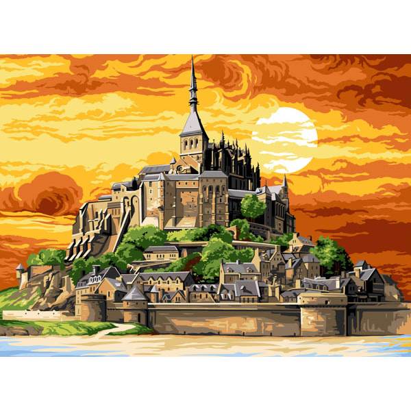 Canevas Mont Saint Michel Paysage Seg De Paris Univers Broderie