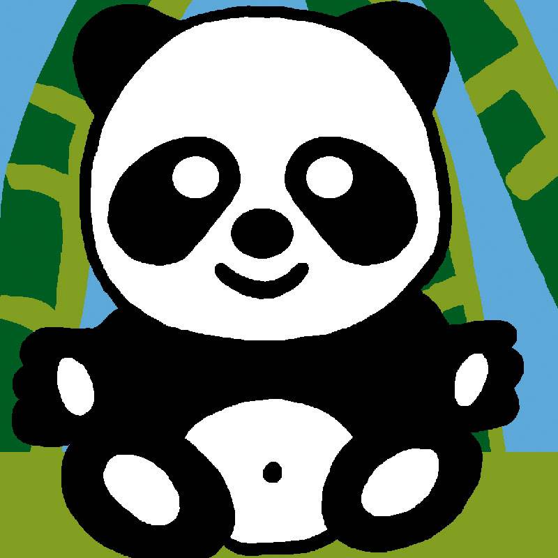 Kit canevas enfant Kawanimaux - Panda