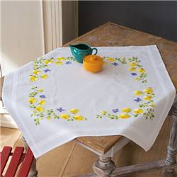 Fleurs de Printemps - Nappe à broder - Vervaco