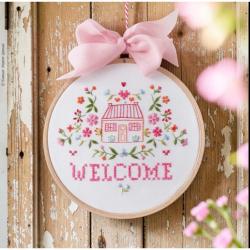 Bienvenue - Kit Broderie Traditionnelle Maison Fleurie - Tamar NY
