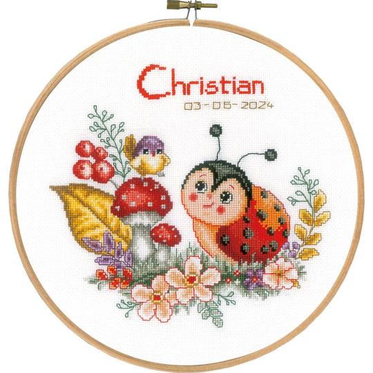 Coccinelle - Kit broderie Naissance - Vervaco