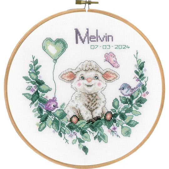 Mouton - Kit broderie Naissance - Vervaco