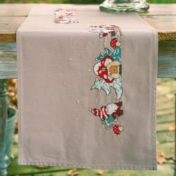 Kit chemin de table Gnomes - Vervaco