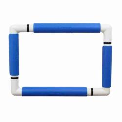 Cadre à broder rectangulaire à clips 21 x 29 cm bleu - Nurge