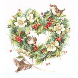 Wrens in Winter bloom - Kit Tableau Point Compté - LanArte