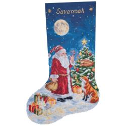 Une rencontre la veille de Noël - Kit chaussette de Noël - Vervaco