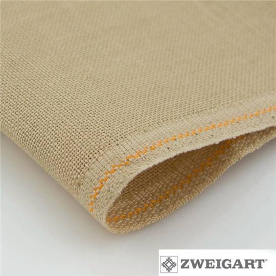 Toile Lin 11 fils Cashel Zweigart - Light Mocha (309)