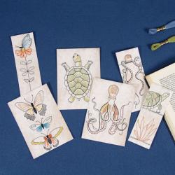 Animaux - Kit Cartes à broder Nathalie Weinzaepflen - DMC