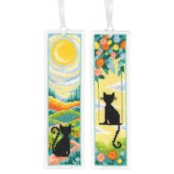 Kit Marque-Pages Chats dans le Jardin (lot de 2) - Vervaco
