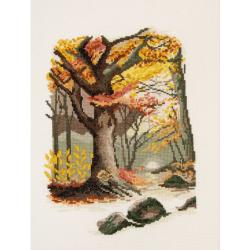 Paysage Automnal - Kit Point de Croix - DMC