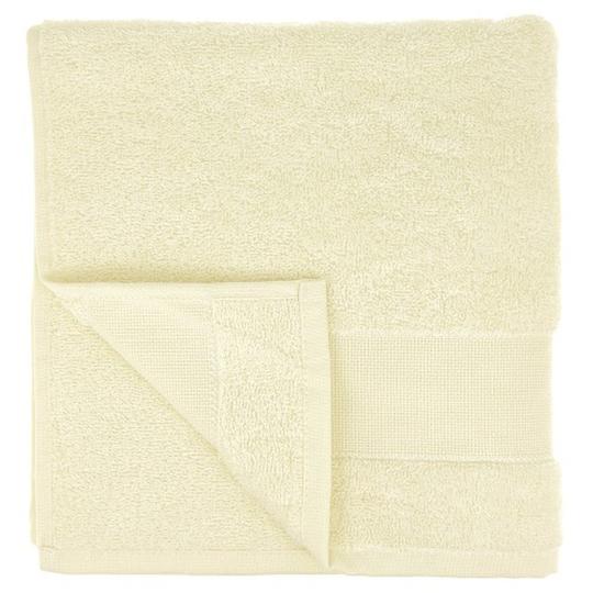 Serviette de toilette à broder crème