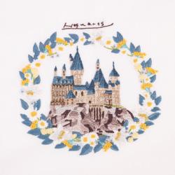 Château de Poudlard - Kit broderie traditionnelle Harry Potter - DMC