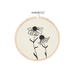 Échinacée – Kit de broderie traditionnelle Rico Design