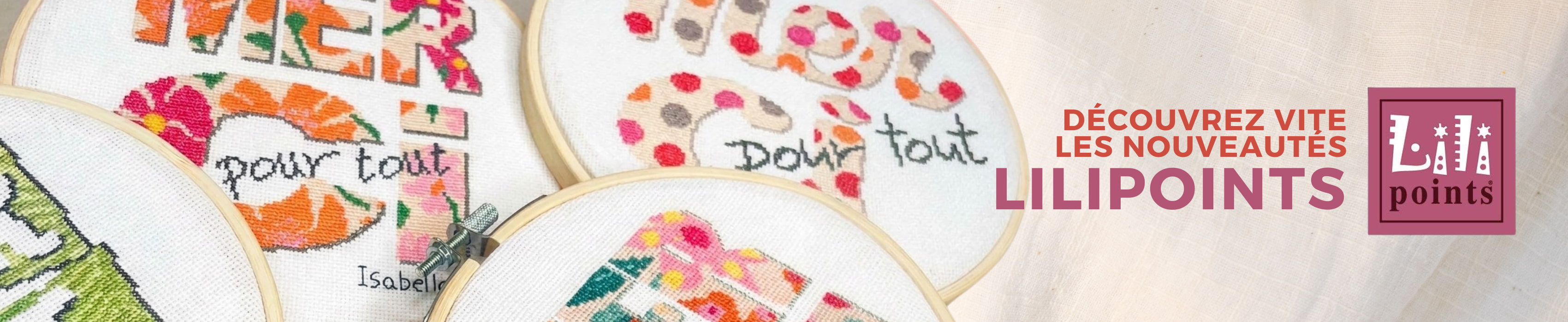 nouveautés broderie lilipoints